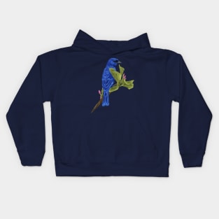 Indigo Bunting Kids Hoodie